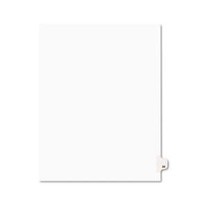 AVERY-DENNISON Avery-Style Legal Exhibit Side Tab Divider, Title: 24, Letter, White, 25/Pack