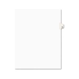 AVERY-DENNISON Avery-Style Legal Exhibit Side Tab Divider, Title: 32, Letter, White, 25/Pack