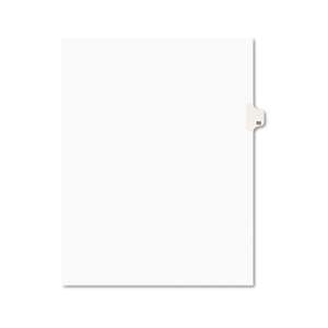 AVERY-DENNISON Avery-Style Legal Exhibit Side Tab Divider, Title: 33, Letter, White, 25/Pack