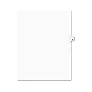 AVERY-DENNISON Avery-Style Legal Exhibit Side Tab Divider, Title: 35, Letter, White, 25/Pack