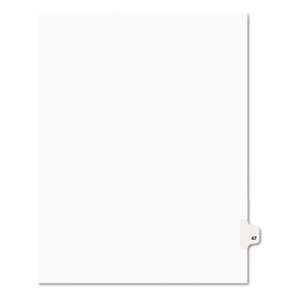 AVERY-DENNISON Avery-Style Legal Exhibit Side Tab Divider, Title: 47, Letter, White, 25/Pack