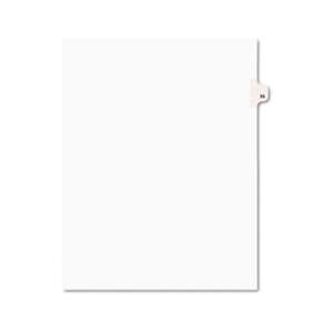AVERY-DENNISON Avery-Style Legal Exhibit Side Tab Divider, Title: 55, Letter, White, 25/Pack