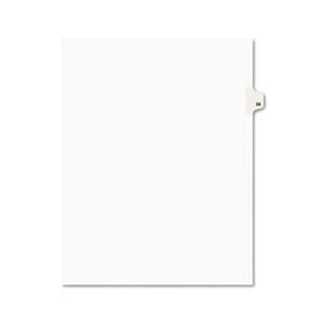 AVERY-DENNISON Avery-Style Legal Exhibit Side Tab Divider, Title: 56, Letter, White, 25/Pack