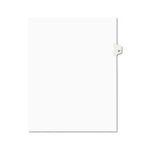 AVERY-DENNISON Avery-Style Legal Exhibit Side Tab Divider, Title: 57, Letter, White, 25/Pack
