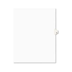 AVERY-DENNISON Avery-Style Legal Exhibit Side Tab Divider, Title: 61, Letter, White, 25/Pack