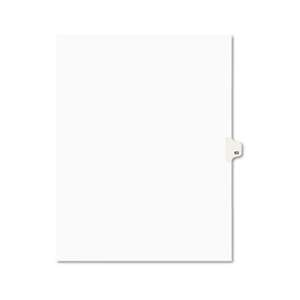 AVERY-DENNISON Avery-Style Legal Exhibit Side Tab Divider, Title: 63, Letter, White, 25/Pack