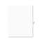AVERY-DENNISON Avery-Style Legal Exhibit Side Tab Divider, Title: 64, Letter, White, 25/Pack