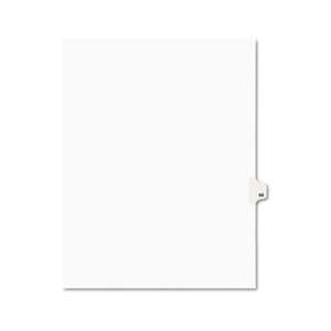 AVERY-DENNISON Avery-Style Legal Exhibit Side Tab Divider, Title: 66, Letter, White, 25/Pack