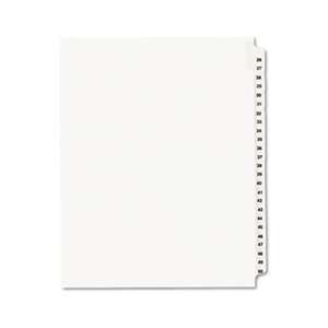 AVERY-DENNISON Avery-Style Legal Exhibit Side Tab Divider, Title: 26-50, Letter, White