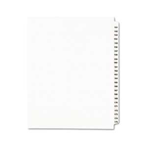 AVERY-DENNISON Avery-Style Legal Exhibit Side Tab Divider, Title: 151-175, Letter, White