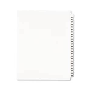 AVERY-DENNISON Avery-Style Legal Exhibit Side Tab Divider, Title: 276-300, Letter, White