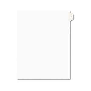 AVERY-DENNISON Avery-Style Preprinted Legal Side Tab Divider, Exhibit A, Letter, White, 25/Pack