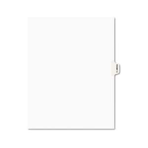 AVERY-DENNISON Avery-Style Preprinted Legal Side Tab Divider, Exhibit E, Letter, White, 25/Pack