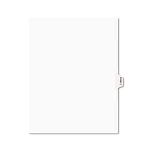 AVERY-DENNISON Avery-Style Preprinted Legal Side Tab Divider, Exhibit F, Letter, White, 25/Pack