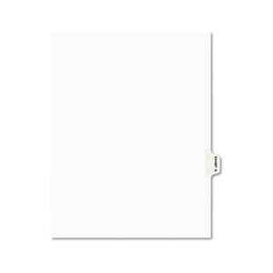 AVERY-DENNISON Avery-Style Preprinted Legal Side Tab Divider, Exhibit G, Letter, White, 25/Pack