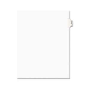 AVERY-DENNISON Avery-Style Preprinted Legal Side Tab Divider, Exhibit V, Letter, White, 25/Pack