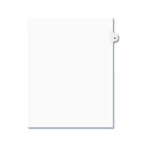 AVERY-DENNISON Avery-Style Legal Exhibit Side Tab Dividers, 1-Tab, Title D, Ltr, White, 25/PK