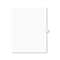 AVERY-DENNISON Avery-Style Legal Exhibit Side Tab Dividers, 1-Tab, Title N, Ltr, White, 25/PK