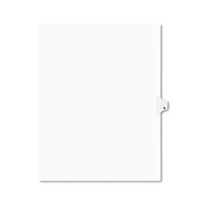 AVERY-DENNISON Avery-Style Legal Exhibit Side Tab Dividers, 1-Tab, Title N, Ltr, White, 25/PK