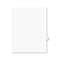 AVERY-DENNISON Avery-Style Legal Exhibit Side Tab Dividers, 1-Tab, Title S, Ltr, White, 25/PK