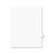 AVERY-DENNISON Avery-Style Legal Exhibit Side Tab Dividers, 1-Tab, Title T, Ltr, White, 25/PK