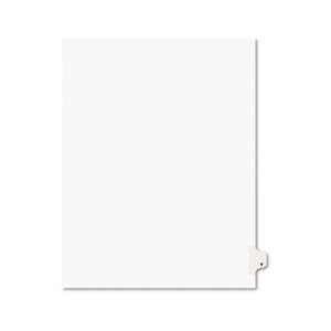 AVERY-DENNISON Avery-Style Legal Exhibit Side Tab Dividers, 1-Tab, Title Y, Ltr, White, 25/PK