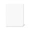 AVERY-DENNISON Avery-Style Legal Exhibit Side Tab Dividers, 1-Tab, Title Z, Ltr, White, 25/PK