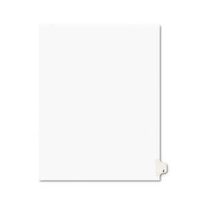 AVERY-DENNISON Avery-Style Legal Exhibit Side Tab Dividers, 1-Tab, Title Z, Ltr, White, 25/PK
