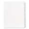 AVERY-DENNISON Allstate-Style Legal Exhibit Side Tab Dividers, 25-Tab, 101-125, Letter, White