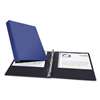 AVERY-DENNISON Economy Non-View Binder with Round Rings, 11 x 8 1/2, 1" Capacity, Blue