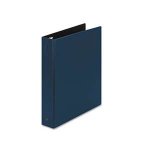 AVERY-DENNISON Economy Non-View Binder with Round Rings, 11 x 8 1/2, 1 1/2" Capacity, Blue