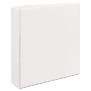 AVERY-DENNISON Heavy-Duty Non Stick View Binder w/Slant Rings, 2" Cap, White