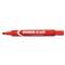 AVERY-DENNISON Large Desk Style Permanent Marker, Chisel Tip, Red, Dozen