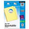 AVERY-DENNISON Insertable Big Tab Dividers, 8-Tab, Letter