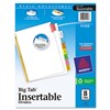 AVERY-DENNISON Insertable Big Tab Dividers, 8-Tab, Letter