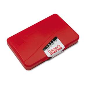 AVERY-DENNISON Felt Stamp Pad, 4 1/4 x 2 3/4, Red