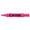 AVERY-DENNISON Desk Style Highlighter, Chisel Tip, Fluorescent Pink Ink, Dozen