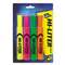 AVERY-DENNISON Desk Style Highlighter, Chisel Tip, Assorted Colors, 4/Set