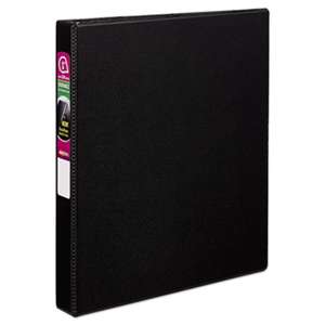 AVERY-DENNISON Durable Binder with Slant Rings, 11 x 8 1/2, 1", Black