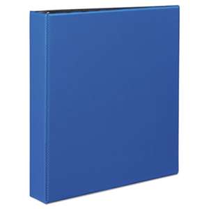 AVERY-DENNISON Durable Binder with Slant Rings, 11 x 8 1/2, 1 1/2", Blue