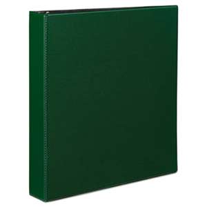 AVERY-DENNISON Durable Binder with Slant Rings, 11 x 8 1/2, 1 1/2", Green