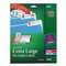 AVERY-DENNISON X-Large 1/3-Cut File Folder Labels w/TrueBlock, 15/16 x 3 7/16, WE/ASST, 450/PK