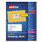 AVERY-DENNISON Shipping Labels with TrueBlock Technology, Laser, 2 x 4, White, 1000/Box