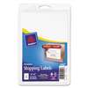 AVERY-DENNISON Full-Sheet Labels with TrueBlock Technology, Inkjet/Laser, 4 x 6, White, 20/Pack