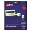 AVERY-DENNISON Printable Microperf Business Cards, Laser, 2 x 3 1/2, Ivory, Uncoated, 250/Pack