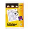 AVERY-DENNISON Clear Self-Adhesive Laminating Sheets, 3 mil, 9 x 12, 10/Pack