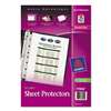 AVERY-DENNISON Top Load Sheet Protector, Heavyweight, 8 1/2 x 5 1/2, Clear, 25/Pack