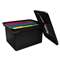 ADVANTUS CORPORATION File Tote Storage Box w/Lid, Legal/Letter, Plastic, Black