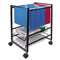 ADVANTUS CORPORATION Mobile File Cart w/Sliding Baskets, 12 7/8w x 15d x 21 1/8h, Black