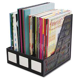 ADVANTUS CORPORATION Literature File, Three Slots, Black